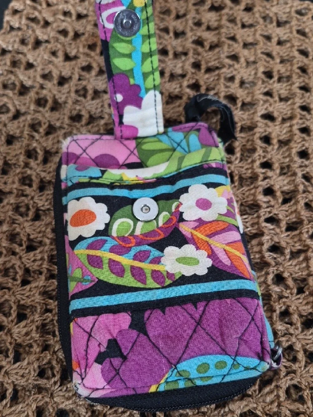 Vera Bradley Pink Floral Quilted Wallet & ID Holder Bundle - Picture 3 of 11